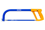 METRO Tubular Hacksaw Frame with Blade – Heavy Duty Metal Cutting Hand Saw Frame for Workshop, Fabrication & Maintenance