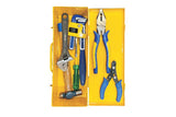 METRO Universal Tool Kit – Adjustable Wrench, Pipe Wrench, Screwdriver, Hammer, Combination Pliers, Wire Stripper & Tool Box