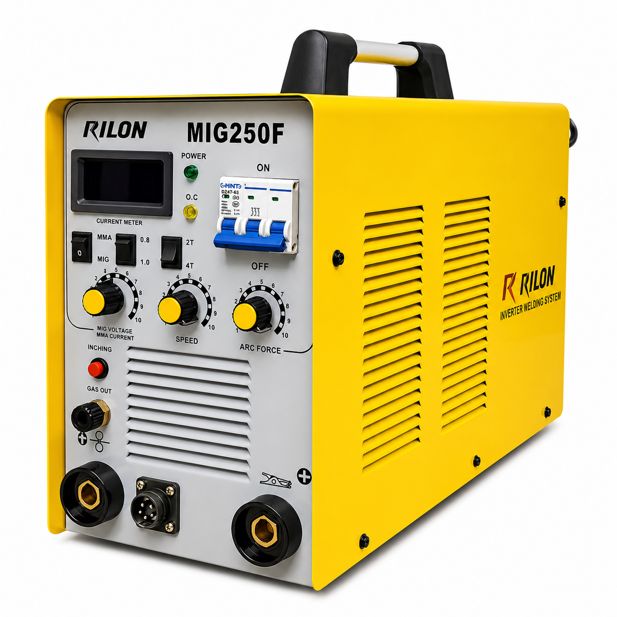 Rilon MIG 250F (3 Phase) IGBT MIG Welding Machine 250A with Integrated Wire Feeder