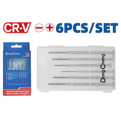 DongCheng HD091410 6-Piece Compact CR-V Precision Jeweler & Electronics Screwdriver Set