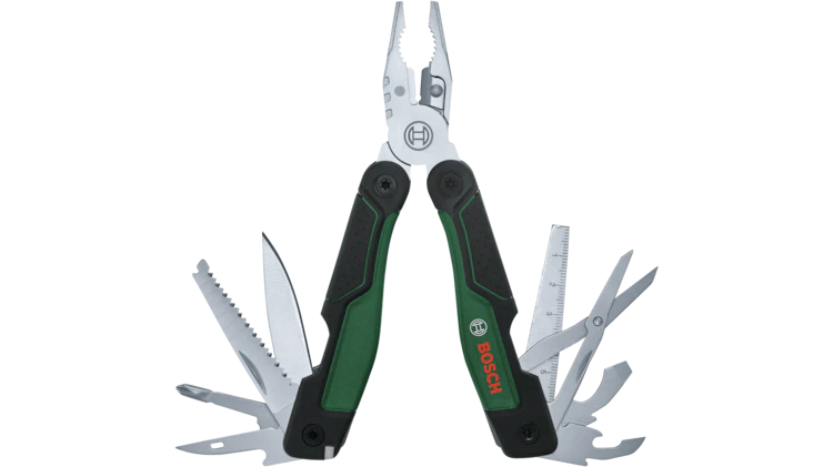 Bosch 16-in-1 Multitool | 1600A02Z98 | Stainless Steel Folding Multi Tool