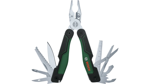 Bosch 16-in-1 Multitool | 1600A02Z98 | Stainless Steel Folding Multi Tool