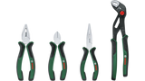 Bosch Pliers Set 4-Piece | Combination, Long-Nose, Side Cutter & Water Pump Pliers | 1600A02W7K
