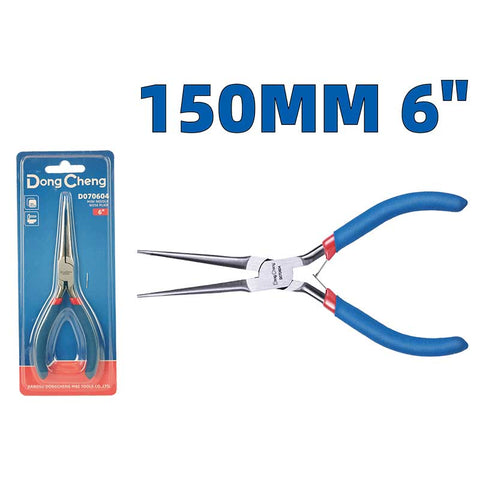 DongCheng HD070604 6-Inch / 150mm Precision Extra-Long Mini Needle Nose Plier