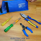 METRO Electrician Kit No. 2 – Professional Electrical Tool Set with Combination Plier, Wire Stripper, Screwdriver, Line Tester, Hammer & More