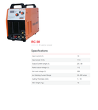 Ralli Wolf RC80 CUT80 IGBT air plasma cutting machine. 80A, pilot arc, CNC interface, MMA welding facility. Ideal for fabrication & construction.