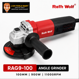Ralli Wolf RAG9-100 100mm 900W Angle Grinder front angle view