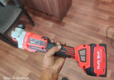 Ralli Wolf RCG 100 21V 4Ah brushless cordless angle grinder with variable speed control for metal grinding and cutting
