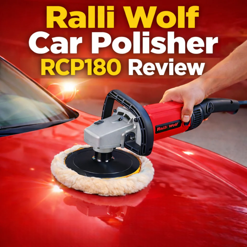Ralli Wolf RCP180 180mm (7-Inch) Car Polisher | Heavy-Duty Automotive, Marine, Metal & Stone Polishing Machine