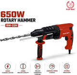 Ralli Wolf RW-22H 650W 22mm professional rotary hammer for drilling, hammering and chiseling applications