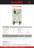 Ralli Wolf RA63 ARC630 heavy duty IGBT welding machine. 630A output, high penetration, ideal for coal mines, oil refineries & heavy fabrication.