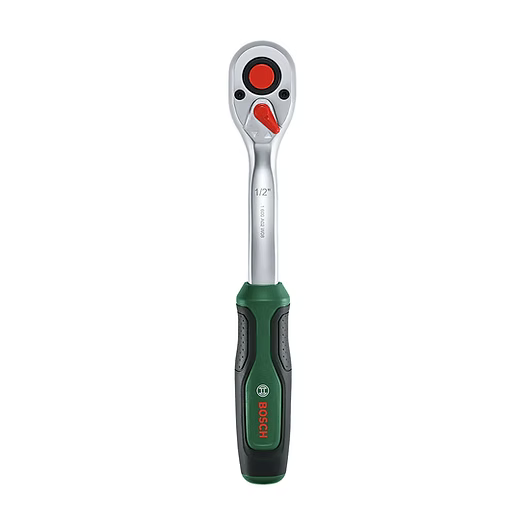 Bosch 1/2" Square Ratchet | 1600A0317V | Professional 72-Tooth Reversible Ratchet Handle