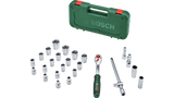Bosch 1/2" Ratchet Set 25-Piece | 1600A02Z9S | Professional Socket Set
