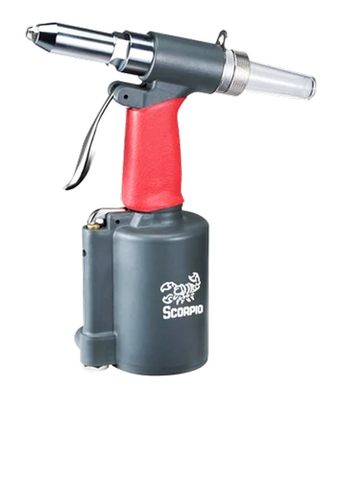 Ralli Wolf HRRV105L air hydraulic riveter — 3/16", blind rivets 2.4-4.8mm, 2680 lbs traction. Ideal for sheet metal work