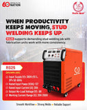 Ralli Wolf RS25 digital drawn arc stud welder — 415V, doubles as 2500A MMA rectifier. For steel structure fabrication