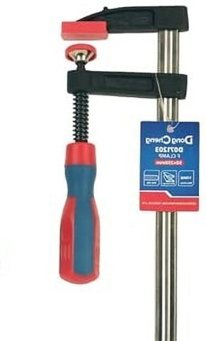 DongCheng HD071202 50x200mm Heavy-Duty Woodworking F-Clamp with Ergonomic Handle (170 KGS Clamp Force)